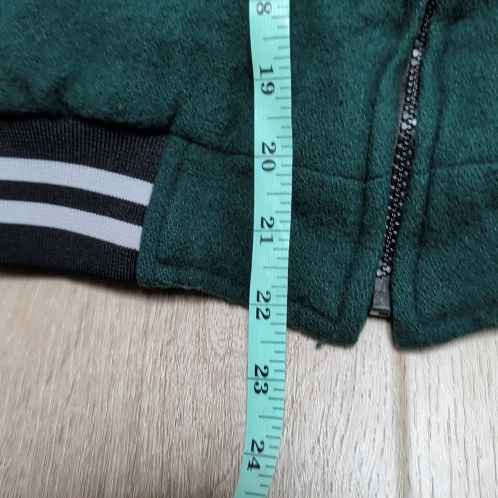 Vintage Philadelphia Eagles Youth Varsity Jacket Kids 11 Large Embroidered Josh